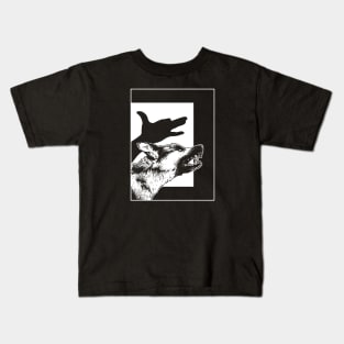 Shadow Dog Dark Kids T-Shirt